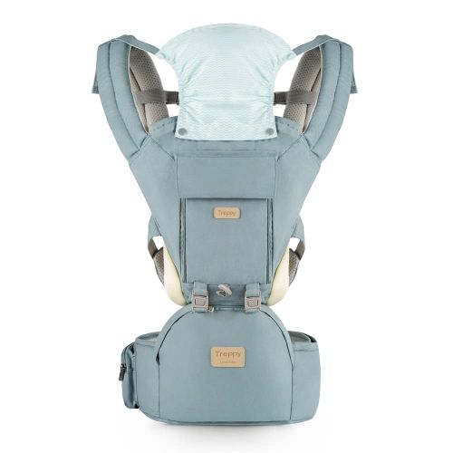  GLISOO Ergonomic 360° Baby Soft Carrier, Comfortable Adjustable Positions,Breastfeeding Fits All Newborn Toddler ,HipSeat Infant Child Carrier, All Seasons,Perfect for Hiking Shopping Tra