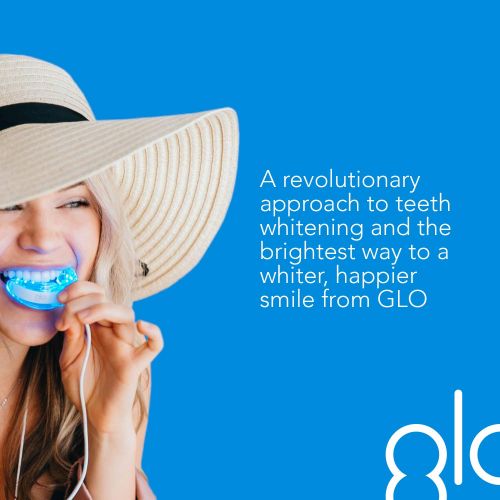  [아마존 핫딜] [아마존핫딜]GLO Science GLO Brilliant Complete Teeth Whitening System Kit With LED Light and Gentle Heat Accelerator for Pain-Free, Long Lasting Results