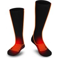 GLOBAL VASION Heated Socks,Unisex Cold Weather Electric Heated Socks,Socks Feet Warmers for Chronically Cold Feet Skiing,Camping,Hiking,Snowboating