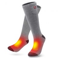 GLOBAL VASION Heated Scoks Winter Electric Rechargeable 3 Heating Settings Thermal Sock for Men and Women