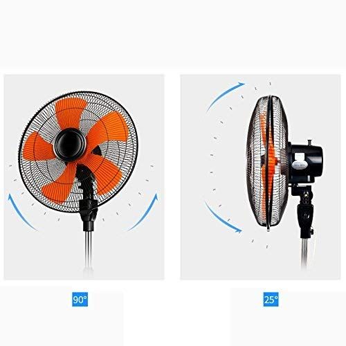  GLOBE AS Standing Pedestal Fan Electrical 18-Inch Oscillating Pedestal Stand Fan Floor-standing Shaking Head Fans Can Be Rotated Low Noise Energy Efficient Ideal For Home Or Office Room Air