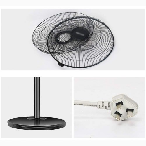  GLOBE AS Standing Pedestal Fan Electrical 18-Inch Oscillating Pedestal Stand Fan Floor-standing Shaking Head Fans Can Be Rotated Low Noise Energy Efficient Ideal For Home Or Office Room Air