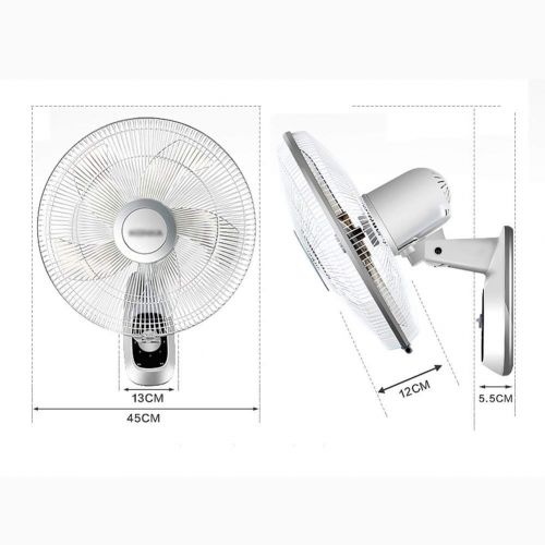  GLOBE AS Wall-Mounted Fans Standing Pedestal Fan Pedestal Fan 16 Inch Oscillating Rotating 3 Speed Setting Low Noise Energy efficient Ideal for Home or Office Room Air Circulator F