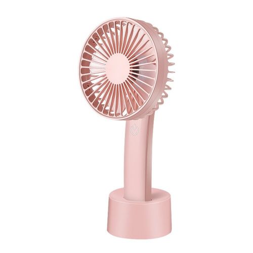  GLOBE AS Handheld Touch Fan Small Rechargeable Portable Handheld Mini USB Desktop Outdoor Room Air Circulator Fan (Color : White)