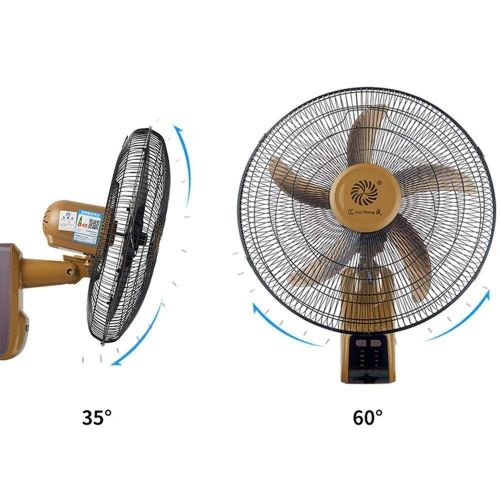  GLOBE AS Wall-Mounted Fans 18 Inch 3 Speed Adjustable Oscillating Rotating Low Noise Ideal for Home and Office 60W Room Air Circulator Fan