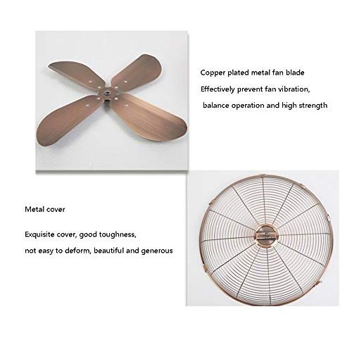  GLOBE AS Wall-Mounted Fans 16 Inch 3 Speed Adjustable Oscillating Rotating with Timer & Remote Low Noise Ideal for Home and Office-50W Room Air Circulator Fan