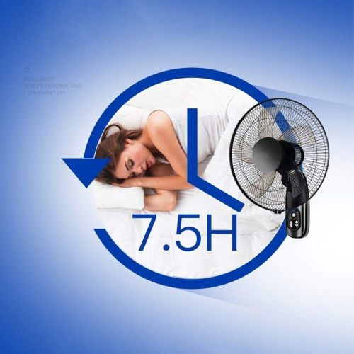  GLOBE AS Wall-Mounted Fans 16 Inch 3 Speed Adjustable Oscillating Rotating with Timer & Remote Low Noise Ideal for Home and Office Room Air Circulator Fan