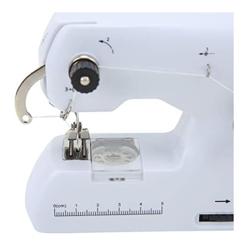  Hand held Sewing Device, Electric Dual Line Handheld Sewing Machine Portable Hand Sewing Machine with 24 Pcs Sewing Kit for Beginners