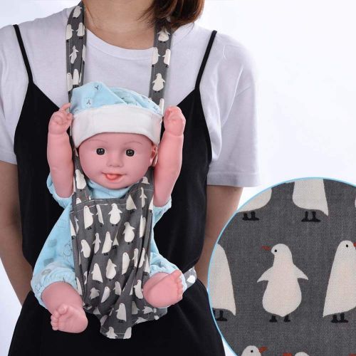  GLOGLOW Baby Doll Carrier for Kids, Soft Dolls Carrier Front and Back with Shoulder Straps Soft Cotton Baby...