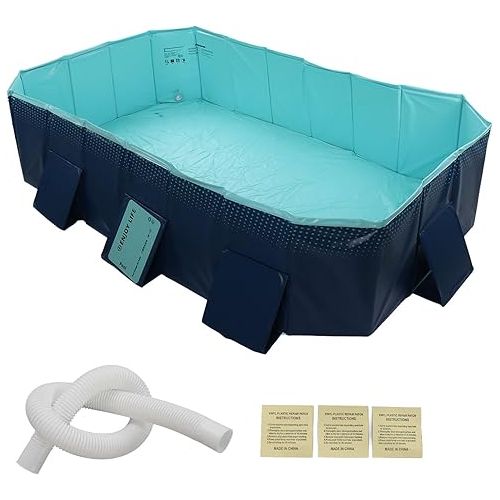  Folding Swimming Pool for Family Playtime, No Inflation Needed, Portable for Picnic, Beach (2.6m / 8.5ft)