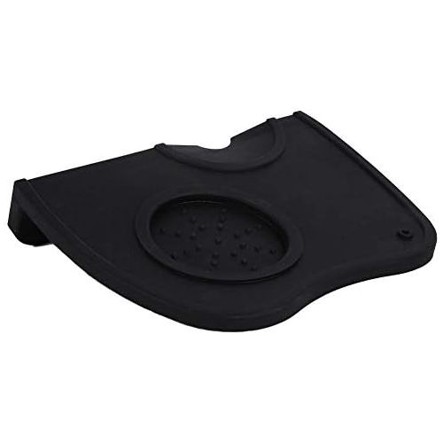  GLOGLOW Silicone Coffee Tamper Mat Acogedor Espresso Tamper for Baristas with Non-Slippery Safe Silicone Espresso Silicone Tamper Mat(Black)
