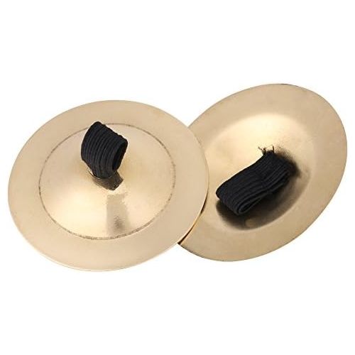  [아마존베스트]GLOGLOW Finger Cymbals Musical Instrument Rhythm Maker Belly Dance Finger Cymbal Brass Zills for Dancing Evening Party One Pair