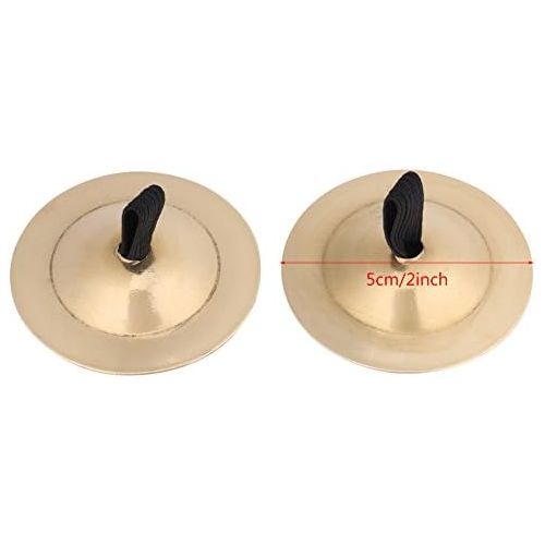  [아마존베스트]GLOGLOW Finger Cymbals Musical Instrument Rhythm Maker Belly Dance Finger Cymbal Brass Zills for Dancing Evening Party One Pair