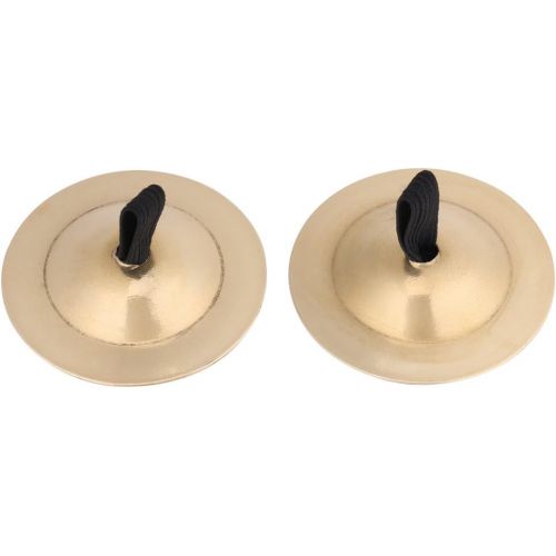  [아마존베스트]GLOGLOW Finger Cymbals Musical Instrument Rhythm Maker Belly Dance Finger Cymbal Brass Zills for Dancing Evening Party One Pair