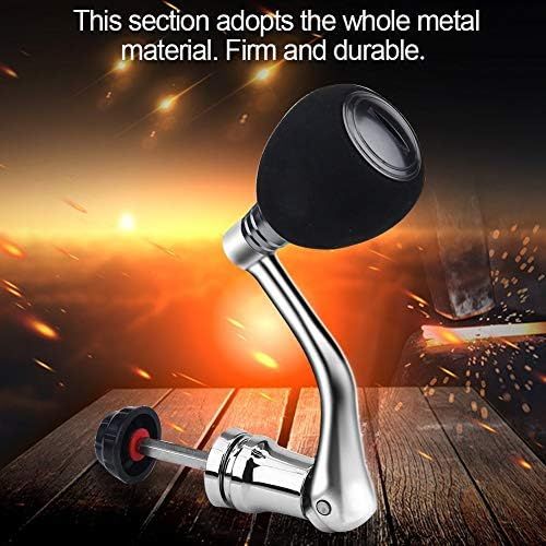  [아마존베스트]GLOGLOW Fishing Reels Replacement Metal Power Grip Part Handle Metal Rocker Arm Grip Part - Knob Metal Rocker Arm Grip Fishing Spinning Reel