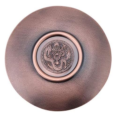  인센스스틱 GLOGLOW Incense Burner, Dragon Pattern Censer Plate Zinc Alloy Incense Stick Burner Holder Chinese Style Pattern Incense Plate for Bedroom Temple Office(#2)