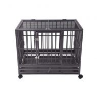 GLQ Dog Cage Strong Metal Kennel Crate - Heavy Duty Dog Crate Strong Metal Pet Kennel Playpen -Strong and Durable/Suitable for Many Big Dogs