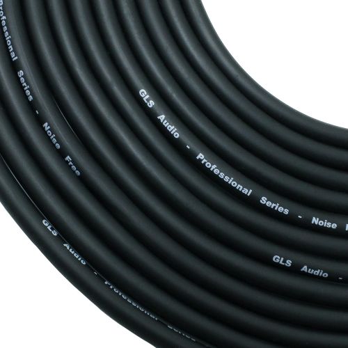  [아마존베스트]GLS Audio 25 foot Mic Cable Patch Cords - XLR Male to XLR Female Black Microphone Cables - 25 Balanced Mic Snake Cord - Single