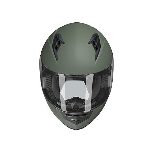  GLX GX11 Compact Lightweight Full Face Motorcycle Street Bike Helmet with Extra Tinted Visor DOT Approved (Camo, X-Large)