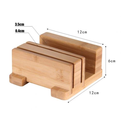  GLXQIJ Bamboo Knife Holder,Universal Knife Block & Organiser For Knives, Scissors, Kitchen Cutlery,Chopping Board,Large Wooden Storage Rack