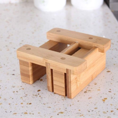  GLXQIJ Bamboo Knife Holder,Universal Knife Block & Organiser For Knives, Scissors, Kitchen Cutlery,Chopping Board,Large Wooden Storage Rack