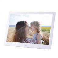 GLgl 13 inch Digital Photo Frame WiFi Touchscreen Show Pictures on Your Frame via Mobile App or Email Smart Electronic Frame with Remote Control Included,White,UK