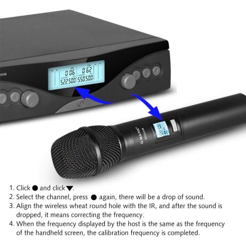  G-MARK G320AM Wireless Microphone Handheld Karaoke Microphone Frequency Adjustable 100M Receive
