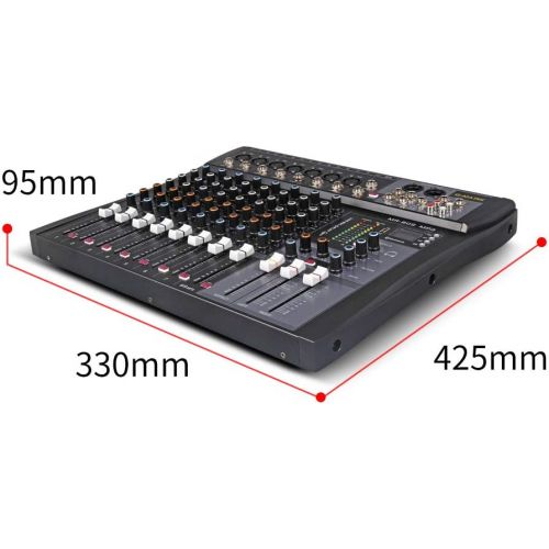  G-MARK MR80S Professional Audio mixer mixing Console 8 channels with MP3 Player +48V Phantom Power USB Bluetooth Reverb for stage