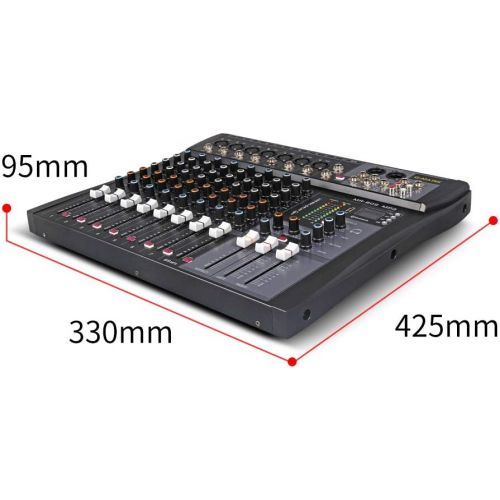  [아마존베스트]G-MARK MR80S Professional Audio mixer mixing Console 8 channels with MP3 Player +48V Phantom Power USB Bluetooth Reverb for stage