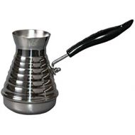 GMMH Tuerkische Kaffeekocher Mokkakanne Espressokocher Edelstahl Cezve Dzhesva 250 ml aus Edelstahl 1 mm