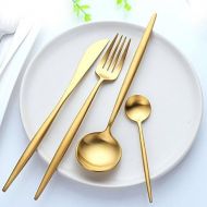 GMMH cutlery set made of stainless steel, matt rust-proof, dishwasher-safe, elegant design