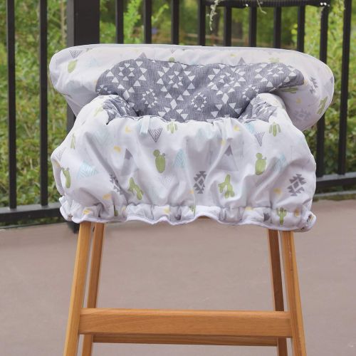  GO by Goldbug Southwest Reversible Shopping Cart and Restaurant High Chair Cover - Keeps Baby Cozy and Clean