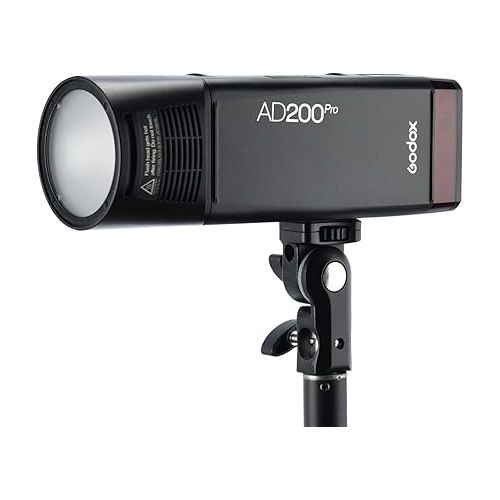  Godox AD200 Pro AD200Pro 200Ws Pocket Flash Light, 2.4G 1/8000s HSS, Strobe Speedlite Monolight,0.01-1.8s Recycling Compatible with Canon Nikon Sony Fuji Olympus Panasonic Pentax Camera