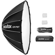 Godox QR-P90T 90cm/35.4in Quick Release Parabolic Softbox Professional Foldable Softbox with Standard Bowen Mount & Diffusers for Photography Studio Photography Portrait Live Stream