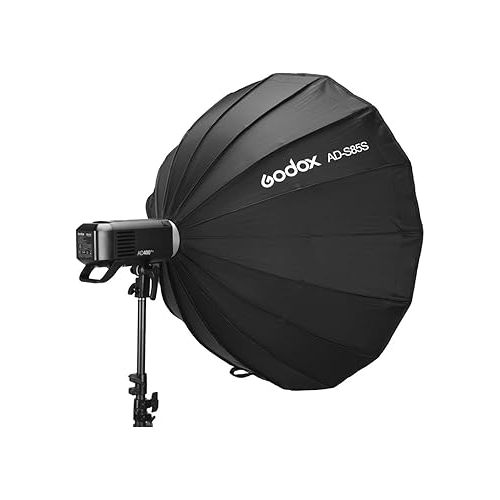  Godox AD-S85S Deep Parabolic Godox Mount Softbox for AD100PRO AD300PRO AD400PRO AD600PRO ML30 ML30BI ML60 ML60BI ML60IIBI