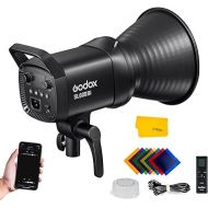 Godox SL60IIBi Bi-Color LED Video Light,2800K-6500K,CRI96+ TLCI97+,Builtin 11 FX Effects,APP/2.4GWireless Control Adjust Brightness,Bowens Mount LED Continuous Output Lighting with RC-A6 Remote