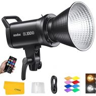 Godox SL100Bi Bi-Color LED Video Light,with RC-A6 Remote Control, 2800-6500K TLCI 97+ CRI 96+,11 Lighting Effect, APP Bluetooth Control, Intuitive User Interface,Bowens Mount Photography Light