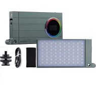 Godox M1 RGB Mini Creative Light,Led Video Light,13W 2500k-8500k Adjustable,CRI97 TLCT 97 RGB 0-360 Full Color,Music Beats Light Function and 40 FX Lighting Effects with Aluminum Alloy Shell(Green)