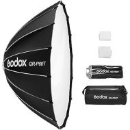 Godox QR-P60T 60cm/23.6in Quick Release Parabolic Softbox Professional Foldable Softbox with Standard Bowen Mount & Diffusers for Photography Studio Photography (60cm/59in Softbox)