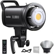 Godox SL100D Daylight LED Video Light, 100W 5600K 32100Lux @1M CRI 96+TLCI 97+ Bowens Mount COB LED Continuous Light, 8 FX Effects 0-100% Brightness Studio Light with RC-A6 Remote