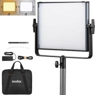 Godox LDX50Bi 14'' Bicolor LED Video Light, 65W 2800K-6500K LED Panel Light with 600 LED Beads 11 FX Effects CRI/TLCI 96+ 9200Lux Dimmable 0-100% Studio Soft Lights for Photography