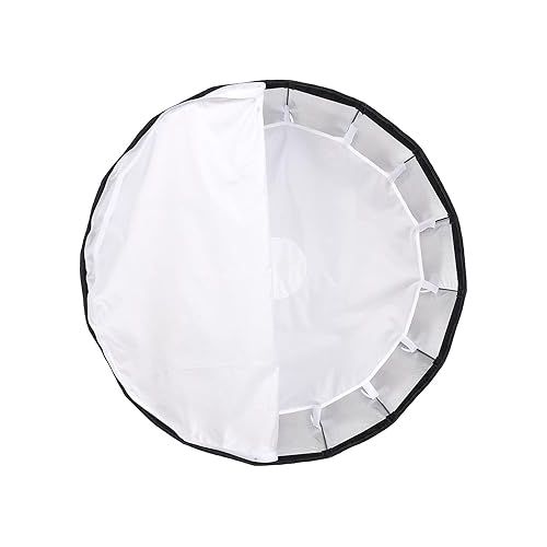  GODOX QR-P90 35.4 Inch/90CM Parabolic Softbox Bowens Mount, Quick Release Parabolic Softbox, with Front & Inner Diffuser SL-60W AD600BM VL150 UL150 SL150II Amaran 100X 200D 200X