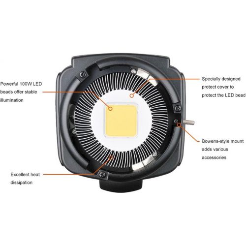  Godox SL-100W 6500LUX Studio LED Continuous Video Light Bowens Mount