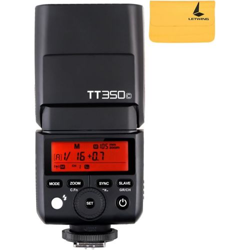  Godox TT350C 2XMini Flash TTL HSS 18000s 2.4G wireless with X1T-C Flash Trigger Transmitter 2.4G Wireless Remote Transmitter for Canon Mirrorless Camera