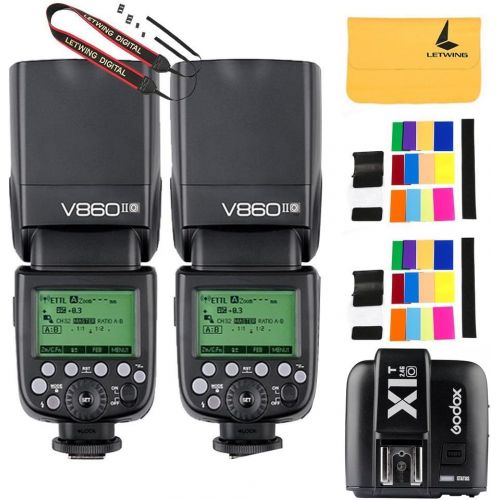  Godox V860II-O 2.4G TTL Li-on Battery 2X Camera Flash Speedlite for Olympus Panasonic Cameras X1T-O TTL 18000s HSS 32 Channels 2.4G Flash Trigger Transmitter for Olympus