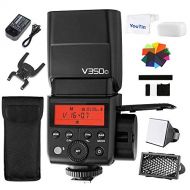Godox V350C TTL Flash HSS 18000s Camera Flash 2.4G Wireless Speedlite with Li-ion Rechargeable Battery compatible Canon Cameras M5 M3 1100D 1000D 7D 6D 5D 60D 50D 600D 500D 1DX Ma