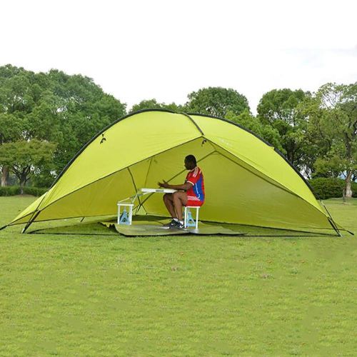  GOFEI 15.7 x 15.7 x 6.5 Ft Outdoor Sun Shelter with a Sidewall Tripod Beach Canopy Fiberglass Poles for BBQ Party or Garden