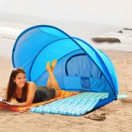 GOFEI Automatic Outdoor Beach Tent 2-3 Person Foldable and Breathable Sunshade Tent for Fishing Beach or Camping