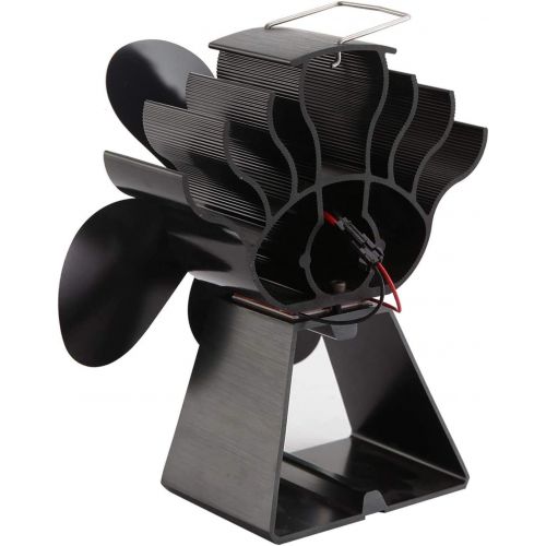  GOFEI Wood Burning Stove Fan, 4 Blade Heat Powered Stove Fans Eco Friendly Heat Circulation for Hot Air Circulation