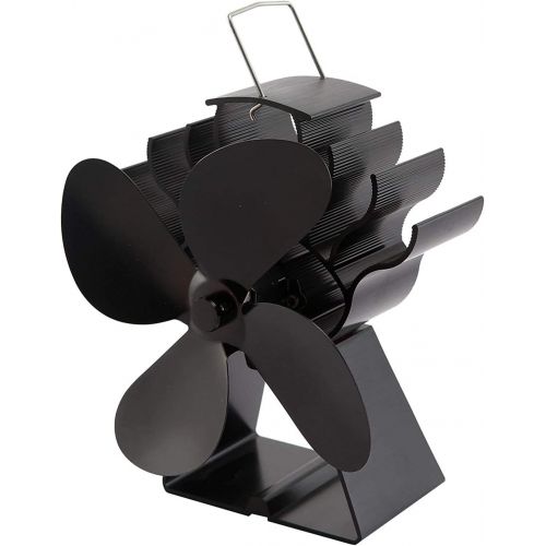  GOFEI Wood Burning Stove Fan, 4 Blade Heat Powered Stove Fans Eco Friendly Heat Circulation for Hot Air Circulation